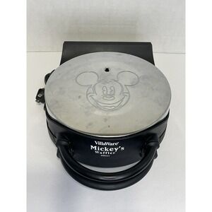 VillaWare Mickey Mouse Waffle Maker Chrome Mickey's Waffler Disney Kitchen